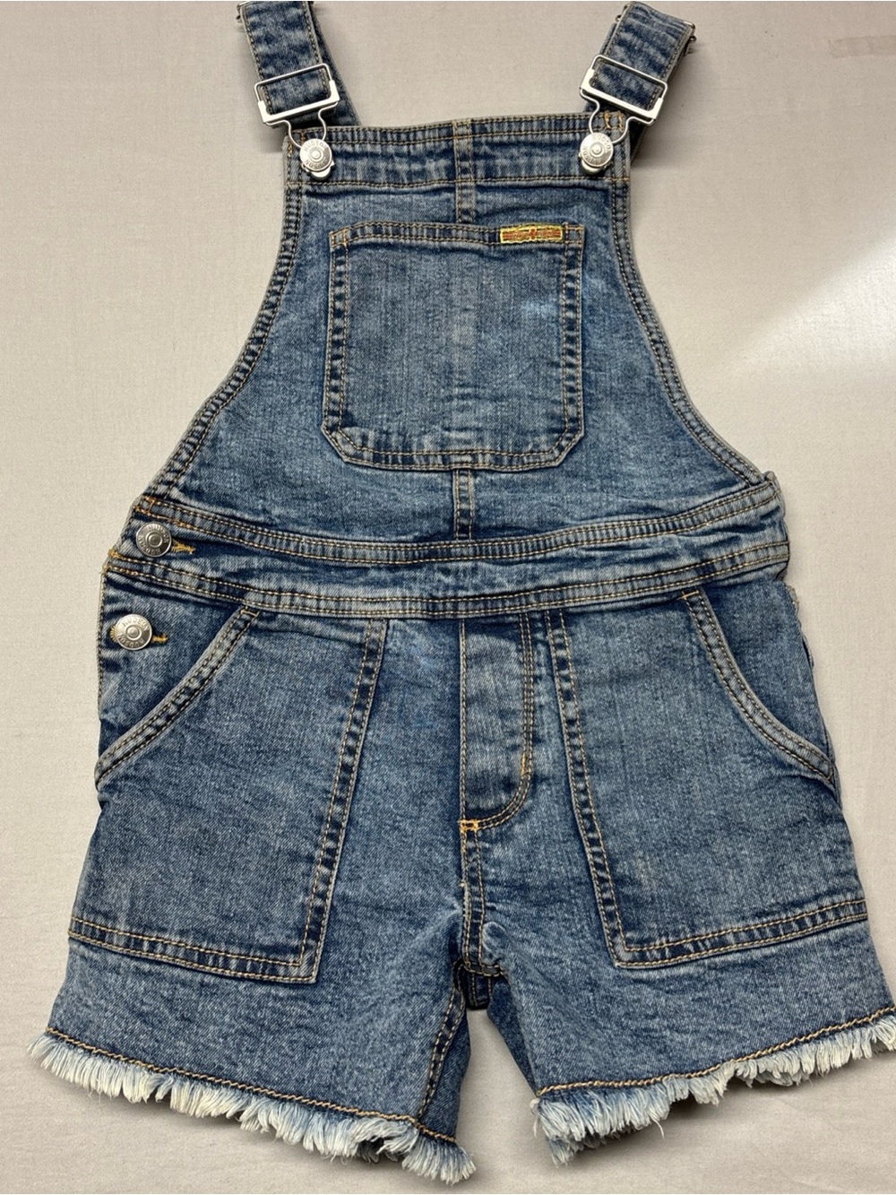 Hudson Jeans Blue Denim Short Overalls for Kids